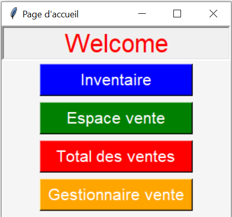 Gestionnaire de vente main